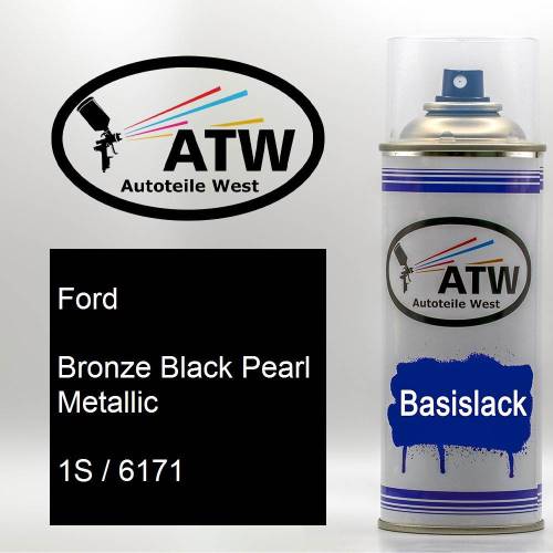 Ford, Bronze Black Pearl Metallic, 1S / 6171: 400ml Sprühdose, von ATW Autoteile West.
